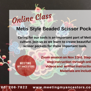Beaded Scissors Pocket