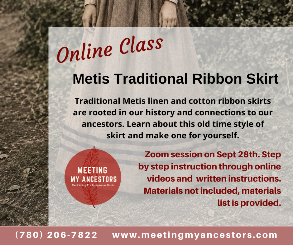 Traditional Metis Ribbon Skirt Sewing